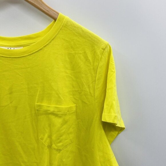 Style & Co Womens Plus Size 2X Short Sleeve Crew Neck T-Shirt Sunray Yellow 014 - Picture 3 of 7